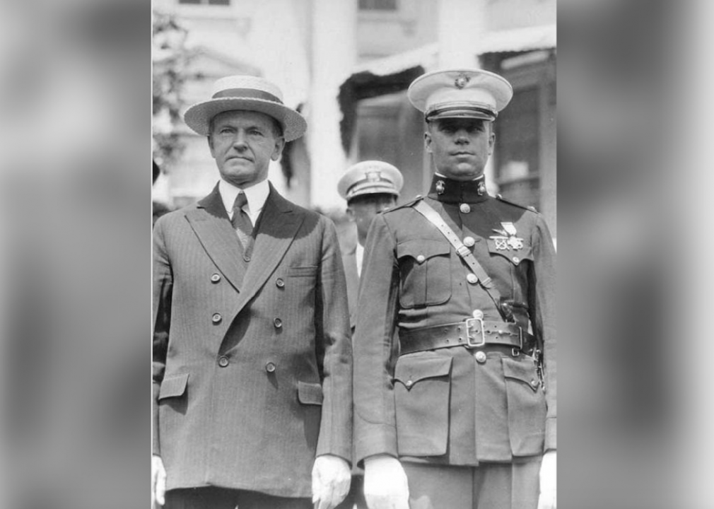 1928: Lt. Schilt receives Medal of Honor